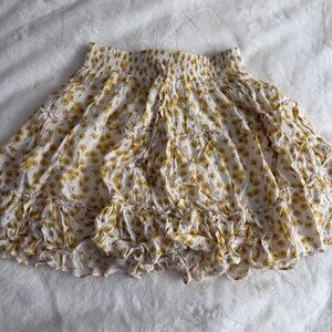 Princess Polly Floral Ruffle Skirt Size 4